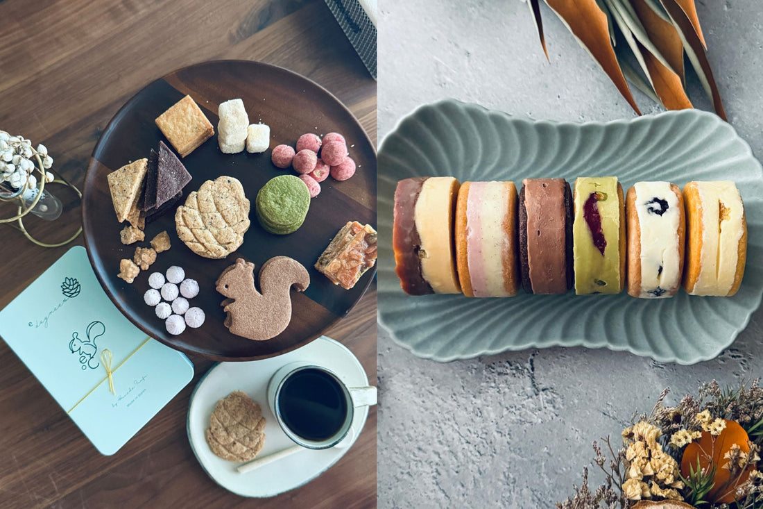 高島屋オンラインストア販売開始 - e℃ 洋菓子のリスと戯れる森のクッキー缶と北海道バターサンドギフトセット