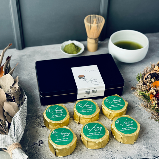 北海道バターサンド 抹茶小豆とお餅 6個セット | プレミアムギフトボックス入り