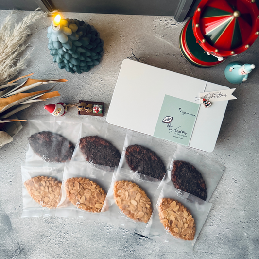 リーフパイ アーモンド&ショコラ缶 8枚入 for X'mas