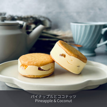 北海道バターサンド パイナップルとココナッツ | 6種類セットの1つ