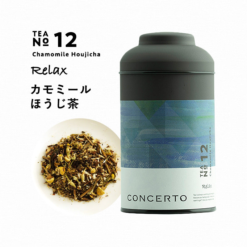 CONCERTO カモミールほうじ茶 No.12 パッケージ缶