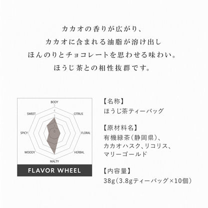 CONCERTO カカオほうじ茶 No.225 パッケージ缶 flavor wheel